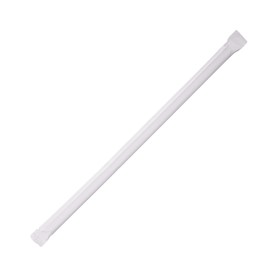 Karat C9093 7.75" Jumbo Straws (5mm Diameter), Paper-Wrapped, Clear (Case of 2000)