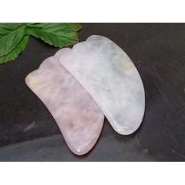 Rose Quartz Angel Wing Cassa Massage Stone