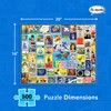 Re-marks Air Mail Postage-Stamp Collage Puzzle, 500-Piece Puzzle for All