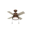 Hunter Loki Indoor Ceiling Fan with LED Light and Pull