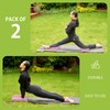 Eco-Friendly Foam Yoga Blocks (2-Pack) - Softer, High-Density Support for