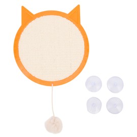 Cat Scratching Pad Sisal Scratcher Mat with Strong Suction Cups Decorative Furniture Protection Cat Scratch Board for Home Type A
