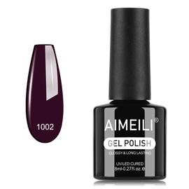 AIMEILI Gel Nail Polish, Hema Free, Cruelty Free, Vegan, Soak Off U V LED Nail Art for Women Girls Manicure Salon DIY Home - 1002 8ml