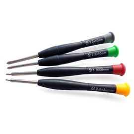 4Pcs Triwing Tripoint Screwdriver Set Compatible Switch JoyCon Wii DS Lite Repair Tools, 0.6mm 1.5mm 2.5mm 3.0mm Y Tip Screwdriver