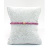 Echtes Rubin Edelstein Armband mit facettierten 3mm Perlen - verschiedene
