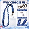 Cindeer 3 Pack Cruise Lanyards Scrunchie Lanyard for Ship Cards,