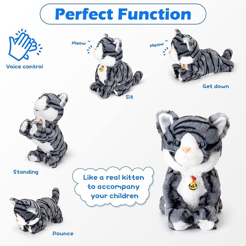 Interactive Toys Electronic Plush Pet Robot Cat Toy Voice and