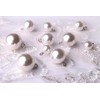 20 Pcs Small Pearl Buttons Full Round Pearl Bridal Buttons