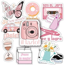 200pcs Spanish Motivational Decal for Teachers and Students | Inspirational Stickers | Positive Quote for Journaling Scrapbook, Vision Board