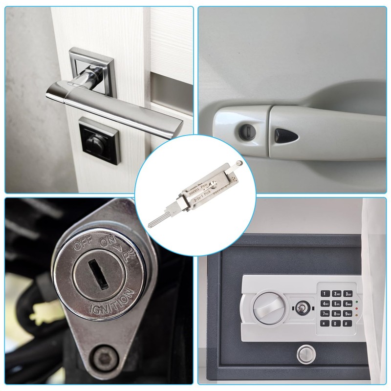 Stainless Steel Key Decoder, Master Key Decoder, Lock Pick Decoder