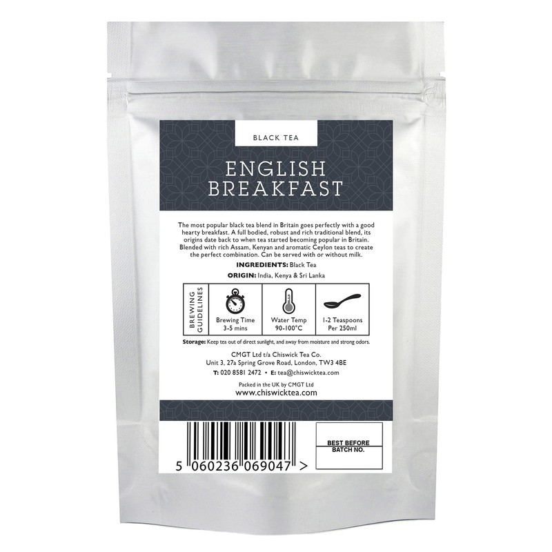 English Breakfast Premium Loose Leaf Black Tea - Chiswick Tea
