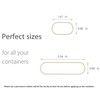 Waterproof Kitchen Labels for OXO POP Food Storage Containers and