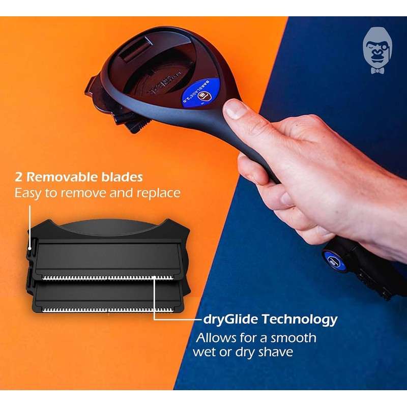 Bakblade 2.0 Back Shavers for Men: DIY Hair Shaver, Safety