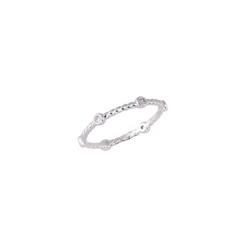 Gold&Dear 14KGP twist dot ring yellow gold M(No. 13) /