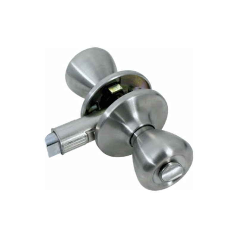 Mobile Home Privacy Lockset for Interior Doors, Satin Nickel, Stainless