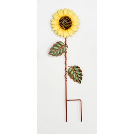 Worth Imports 21" Metal Sunflower Garden Stake, Multicolor