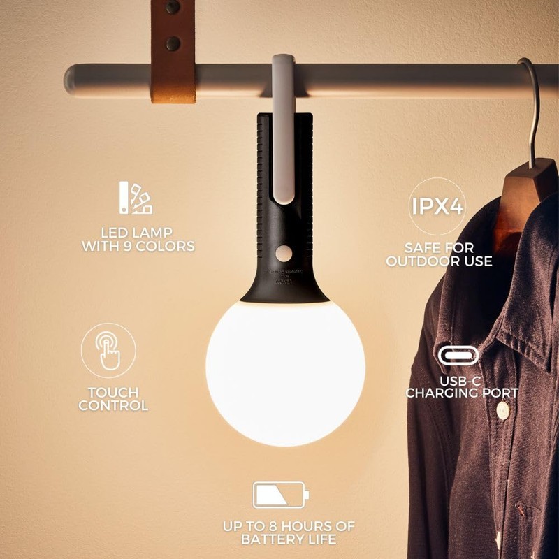 Lexon Multi-Position LED Light for Indoor and Outdoor Use Cool