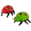 Dale Tiffany 2-Piece Lady Bug Art Glass Sculpture Set