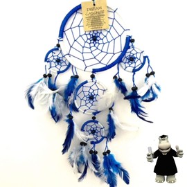 Smart Hippo Blue & White Football Dream Catcher