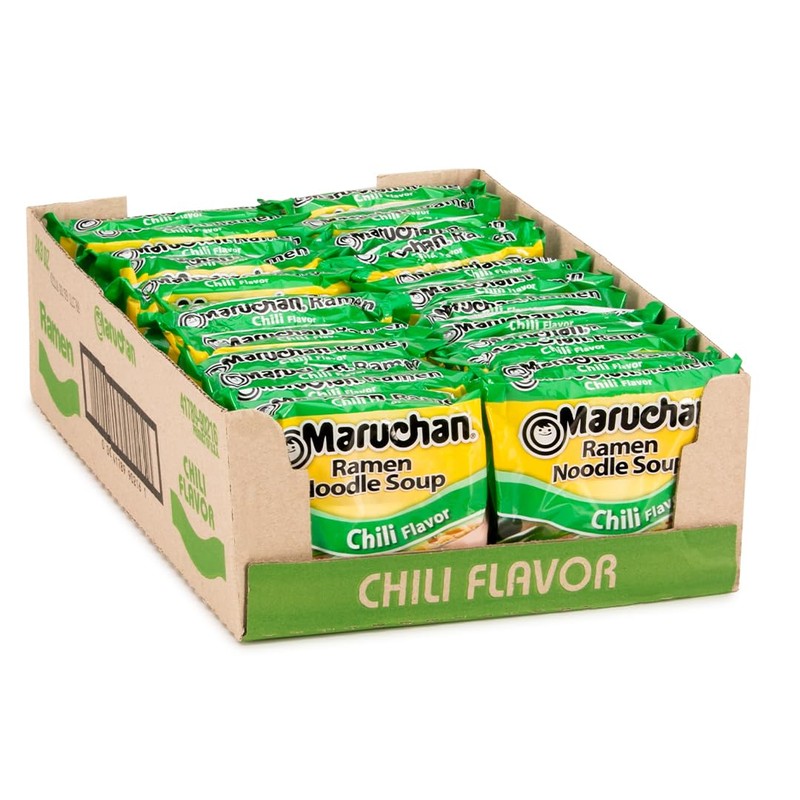 Maruchan Ramen Chili, Instant Ramen Noodles, Ready to Eat Meals,