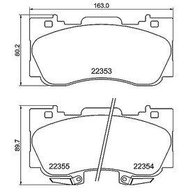 Brembo Balata (LOW-MET) P24227 Ford Mustang 2015-2022