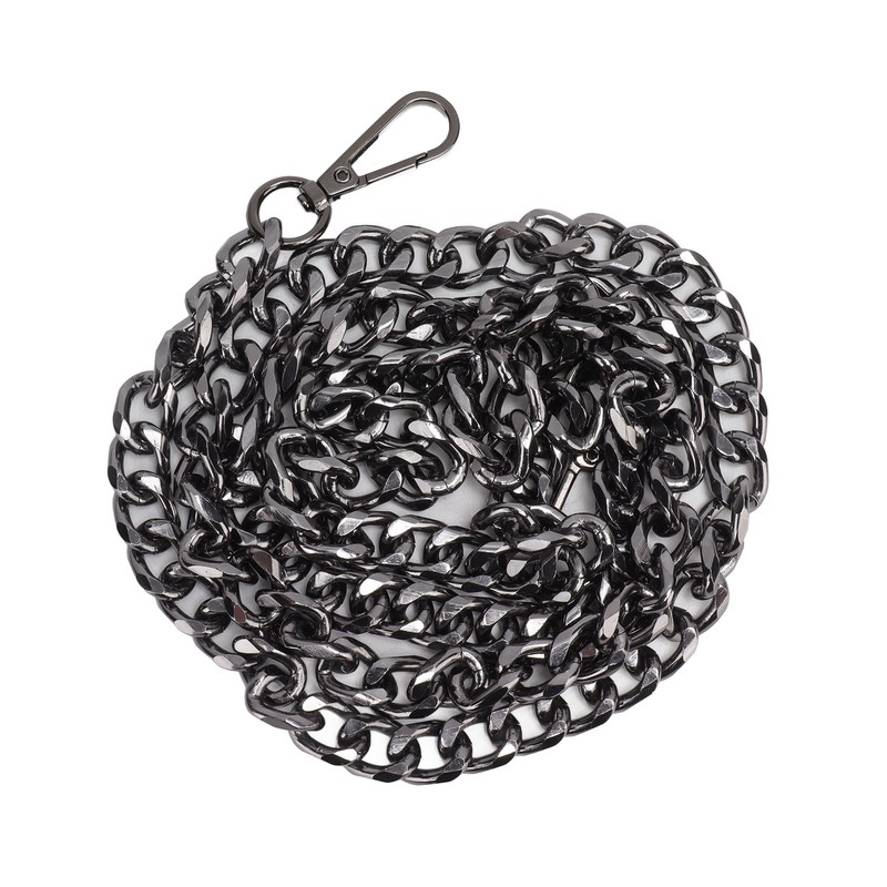 8pcs Curb Chain 8 Side Milled Straight Buckle 1.2meter DIY