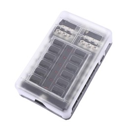 Mobestech 1set Way Fuse Block with Indicator Light Circuit Fuse Holder for Car Truck Boat Motorhome Design for Easy Installation Inspection Construction Materials