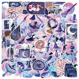 100 Pieces of Graffiti Stickers, Moon Stickers, Exquisite Stickers, Fashionable Stickers, Waterproof Stickers, Easy to Remove Stickers, Funny Stickers for Laptops, Skateboards, Scrapbooking