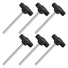 sourcing map 6Pcs Tee Wing Knobs Thumb Screws, M4 x