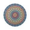 Qilmy Mandala Round Placemats Non-Slip Washable Polyester Table Mats Set