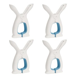 STOBAZA 2sets Plastic Clothespins Windproof Clips for Beach Towels Skirts Pants Socks No-Slip Design Portable for Outdoor Use 4pcs*2