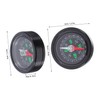 KICHOUSE Rugged Metal Bicycle Compass for Mountain Biking Hiking and