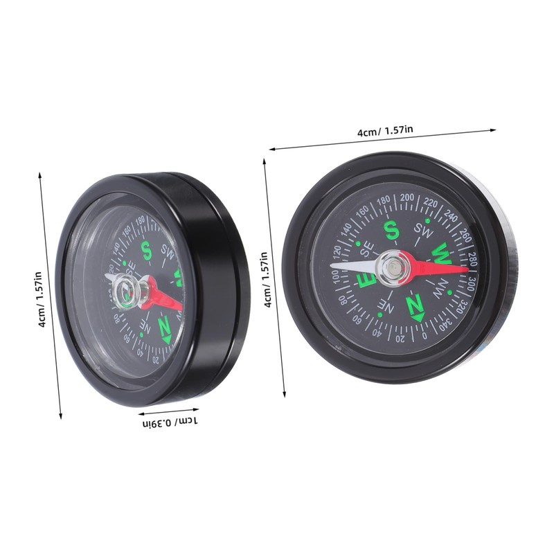 KICHOUSE Rugged Metal Bicycle Compass for Mountain Biking Hiking and