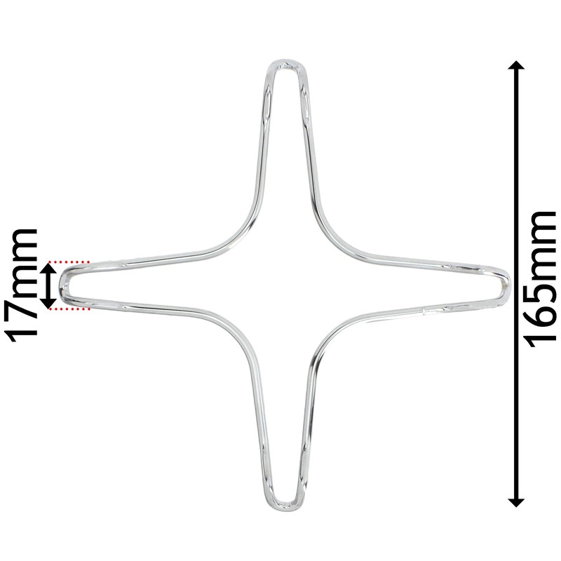 SPARES2GO Universal Gas Hob Pan Support Moka Trivet Stand (Medium