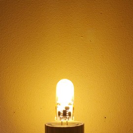 Lxcom Lighting 2W GY6.35 Dimmable LED COB Light Bulb (6 Pack)- Warm White 3000K LED Light Bulb 170LM T4 JC Type G6.35/GY6.35 Base 15W Halogen Bulbs Equivalent AC/DC 12V for Accent Landscape Lighting