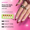 PaintLab Press-On Nails Manicure Kit, Pinot Noir, 30-Piece Set, Long-Lasting