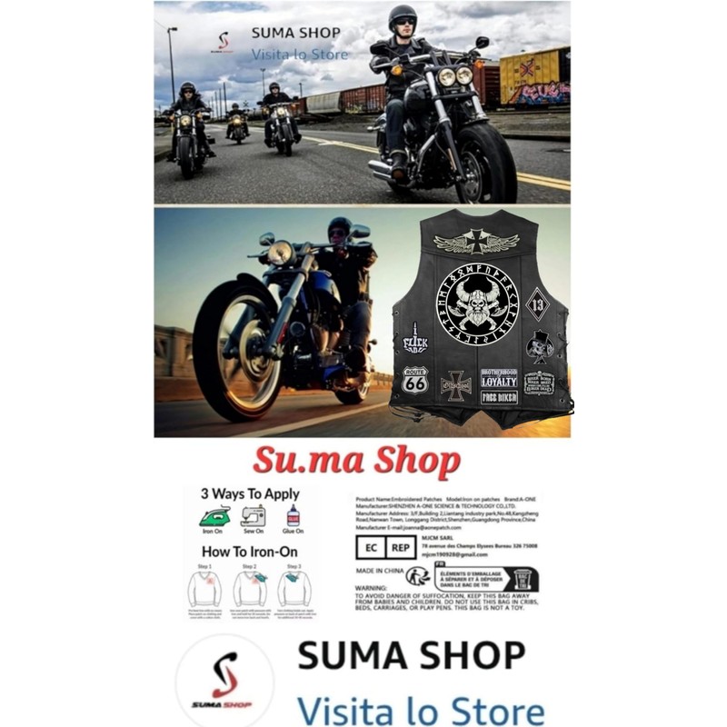 Embroidered Iron on Patch for Motorcycle Vest Motorcycle Clothing Pilot