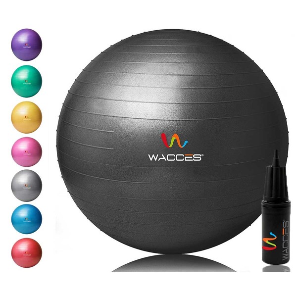 Wacces Yoga Ball with Hand Pump