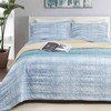 Nanko Quilt Set Queen Full Size 3 pcs, Grey and