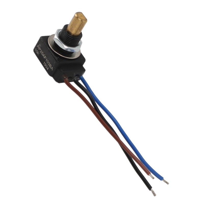 Rotary Potentiometer with Connector Wire 10K Ohm Linear Taper Adjustable