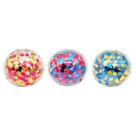 GEDDES Raymond Confetti Air Ball - Pack of 24 - Colorful and Bouncy Sensory Toys for Kids
