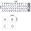 2Pcs Russian Keyboard Stickers for PC Computer Mac Laptop Desktop