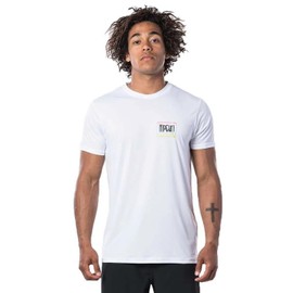 RIP CURL Native Short Sleeve Loose Fit UV Tee 2020 - White - WLE9FM M