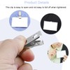 Enenes Pin Style Combi Clip Horizontal Name Badge Holders,ID Card