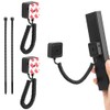 WALLFID 2-Pack Magnetic Remote Control Holders with Spring Ropes -