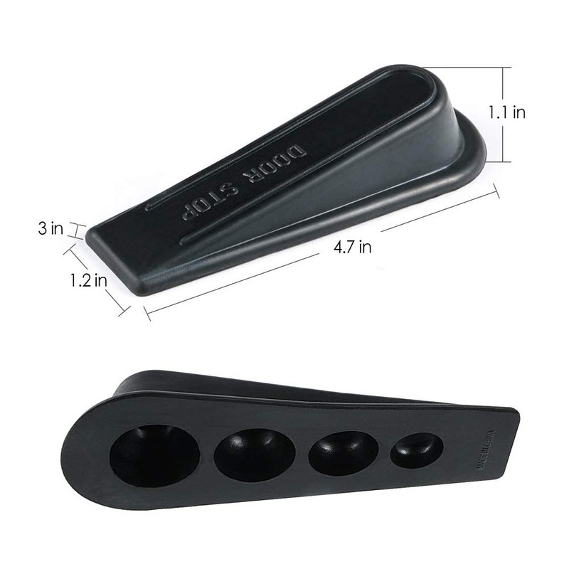 Rubber Doorstopper Wedge Suitable for All Floors Non-Scratching and Anti-Slip