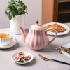 Sweejar Royal Teapot, Ceramic Tea Pot with Removable Stainless Steel