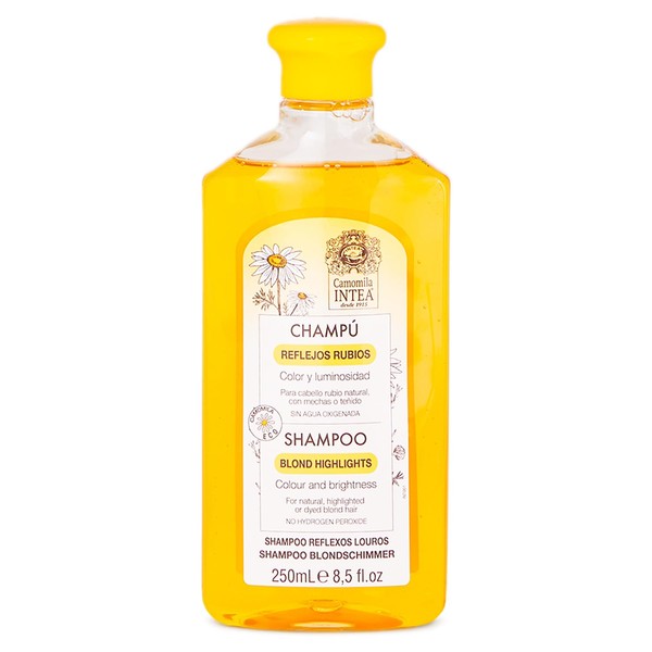 Intea Chamomile Shampoo – Premium Shampoo for Blonde Hair – Non-Ammonia Natural Blonde Brightening Shampoo – Suitable for Natural or Dyed Blonde Hair – Easy Application – 8.5oz