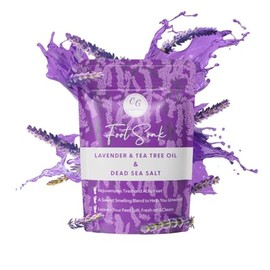 CalmGenix Foot Soak with Lavender Essential Oil & Dead Sea Salt | Helps Treat Nail Fungus & Athletes Foot, Foot Spa Bath | Foot Moisturiser & Deodorizer Feet Soak | Foot Spa Soak for Hard Skin