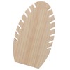 Jewelry Display Stand Freestanding Wooden Hand Made Flame Leaf Shape